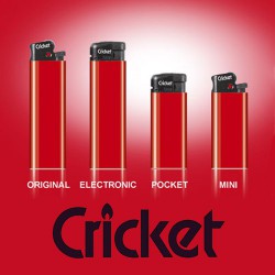 Cricket lightere med reklame tryk