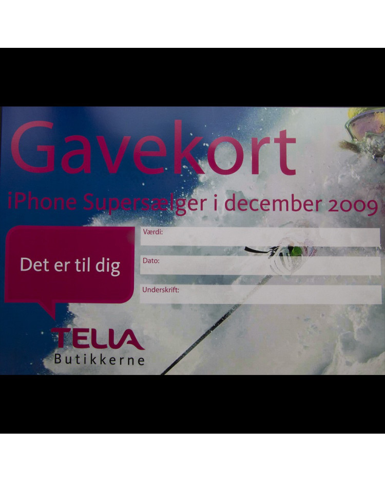 Gavekort med logo tryk