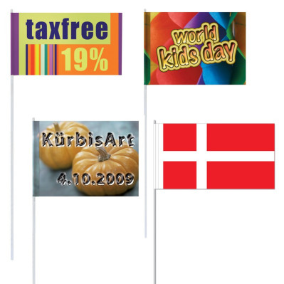 Flag med reklame logo tryk