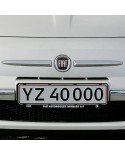 Nummerpladeholder med logo tryk