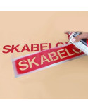 Sprøjteskabelon til logo på dine ting