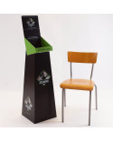 Displays i plast og karton med logo tryk