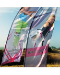 Beachflag med reklame logo tryk