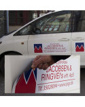 Magnetskilte til biler med logo tryk