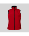 Function soft shell vest med tryk og broderi