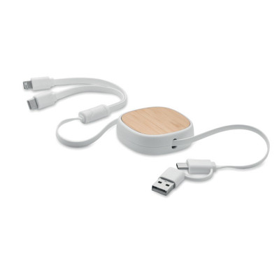 USB oplader med reklame logo tryk