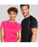 T-shirts med kontrast faver og logo tryk 