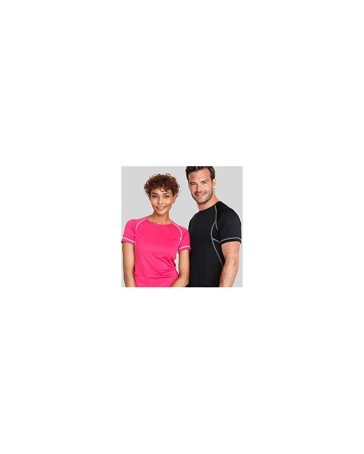 T-shirts med kontrast faver og logo tryk T-shirts med kontrast faver og logo tryk