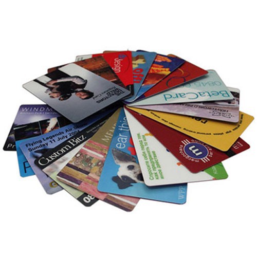 Kreditkort med logo tryk