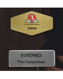 Navneskilte med logo tryk