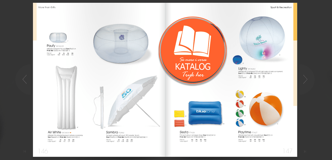 parasol med print katalog